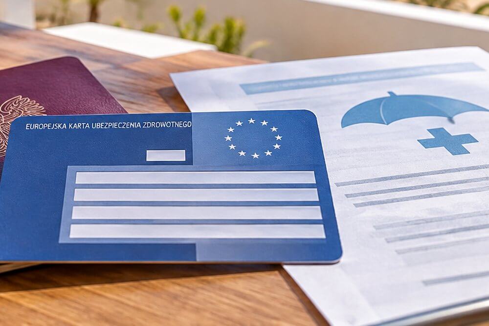 Karta EKUZ na dokumentach podróży i formularzu ubezpieczenia